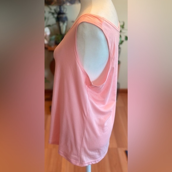 Women Light Pink Tank Top Cami Undershirt Wide Strap Summer Medium Stretch 2xl - Picture 4 of 9